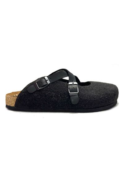 Uniqueqoop Παντόφλες από φυσικό μαλλί Viennese Cork Sole