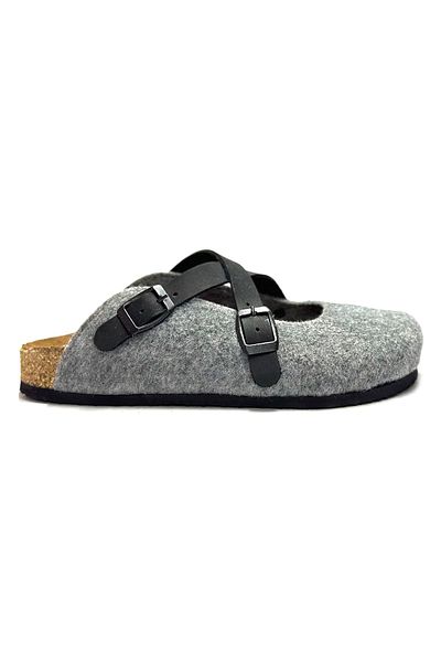 Uniqueqoop Παντόφλες από φυσικό μαλλί Viennese Cork Sole