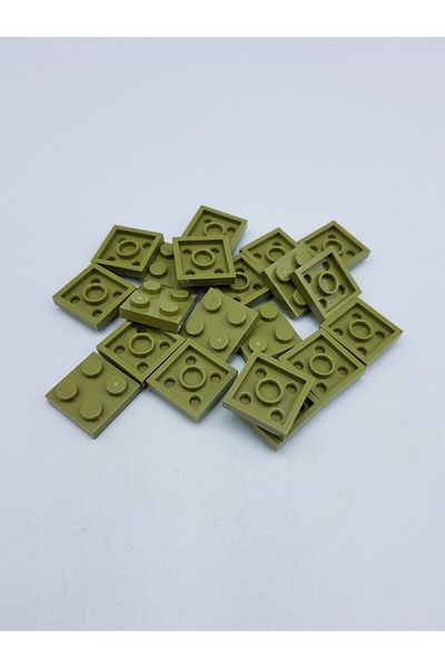 LEGO Original Moc Custom Accessory Creator Plate 2 X 2 Flat Brick Army Green 4 Pieces Will Be Sent