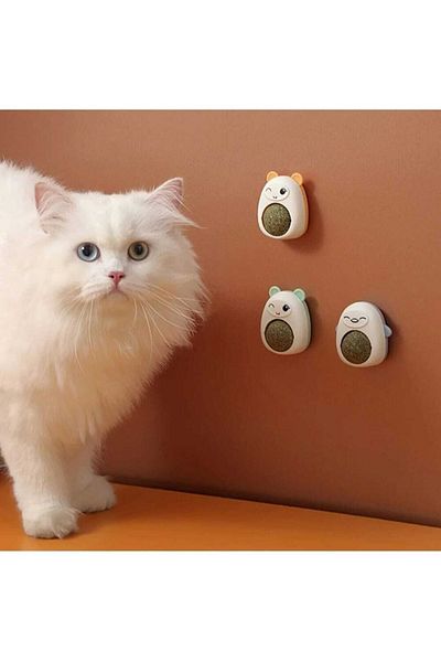 Dalian Home Cat Toy Catnip Cat Licking Toy Appetite Enhancer Kitten Chew Ball