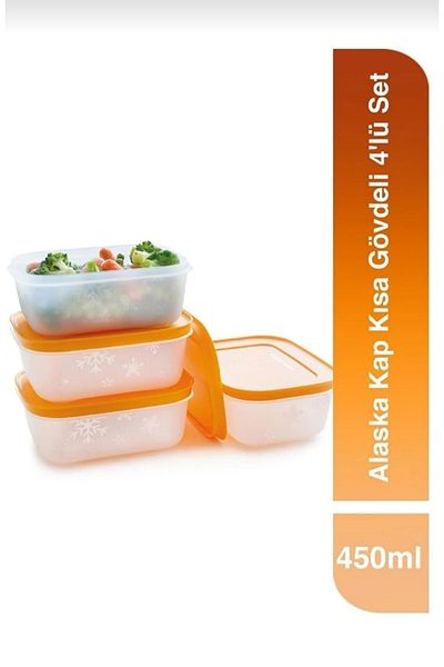Tupperware Alaska 450 ml Freezer 4-Piece Storage Door Set
