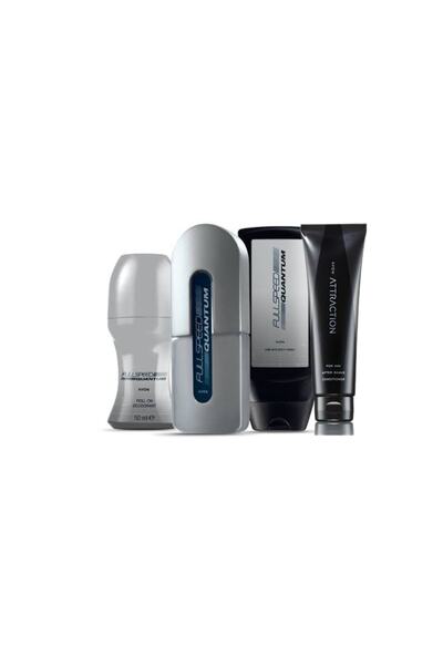 AVON Full Speed Quantum  Edt 75 ml Erkek Parfüm4lü Set KEBSET98213478