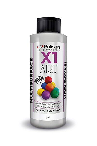 Polisan X1 Art Multisurface Hobi Boyası Gri 120 Ml