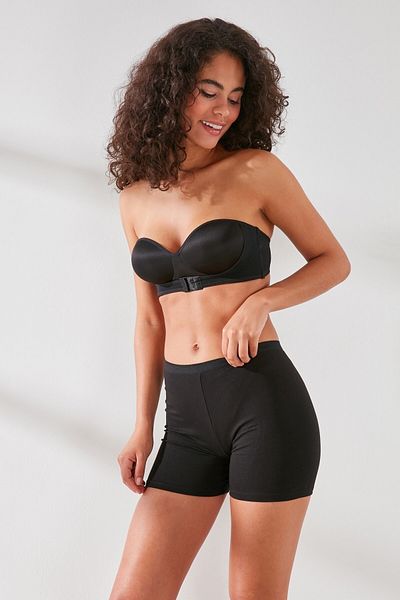C&City C11430 Damen-Shorts aus Modal-Baumwolle, Schwarz