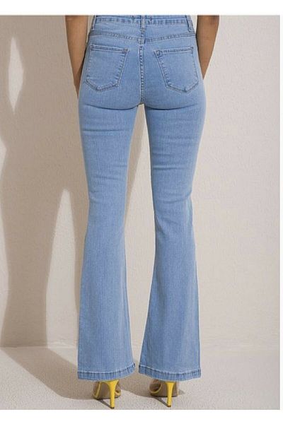 Ramrod Meran Lycra High Waist Flared Jeans