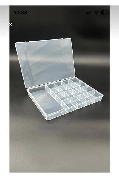 Caglar Accessories Clear Organizer - 17 Compartments and Bead Organizer Box