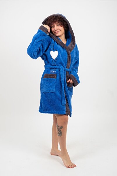 Damlaiso Halat de baie cu glugă din lână și pluș din noiembrie