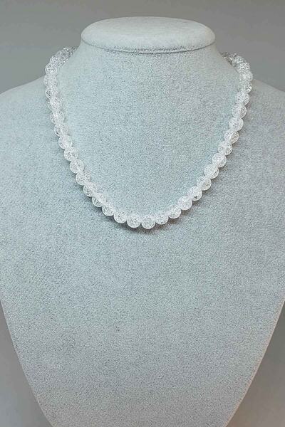 Yasamtohumu قلادة حجر النجف 8 ملم (مع المشبك)