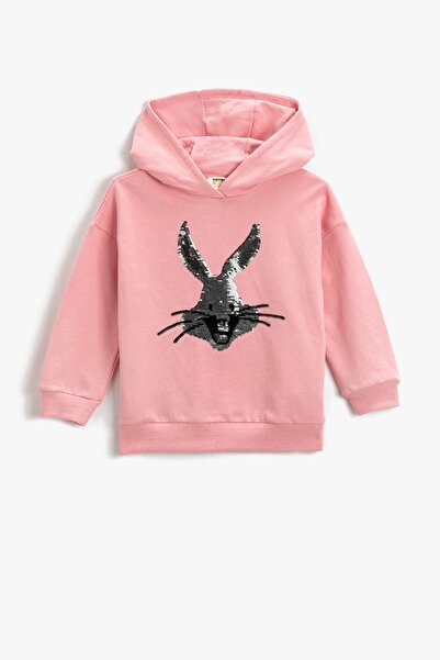 Koton Dívčí růžová mikina 3WKG10428AK