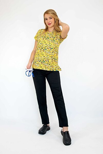 Nur Medikal Giyim Costum de doctor, asistentă chirurgicală, cu model de minio...