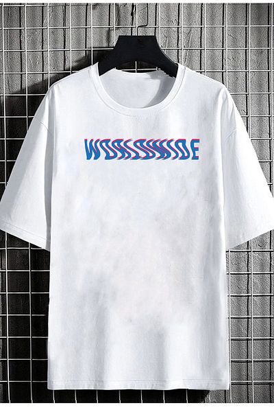 DEEPSENCE Unisex Oversize T-shirt Hand Of God Back Print White