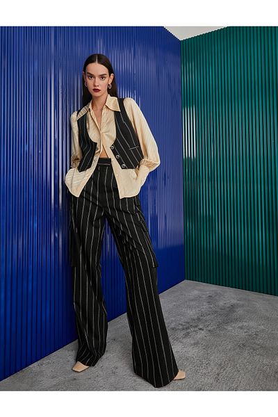 Koton Palazzo Trousers with Side Pockets