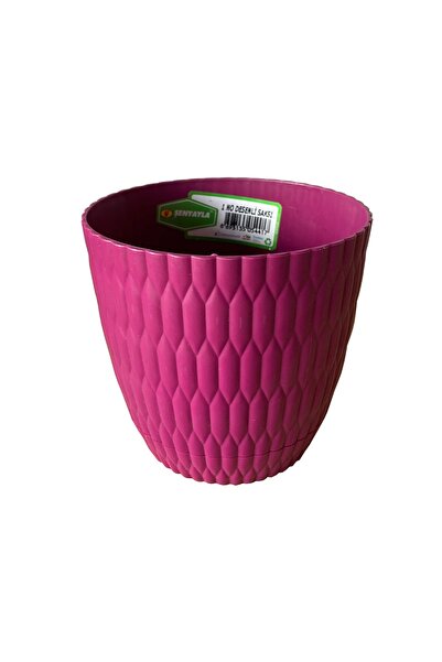 Şenyayla Plastik Şenyayla Desenli Saksı 5 Lt No:4 (ø 21*20 Cm)