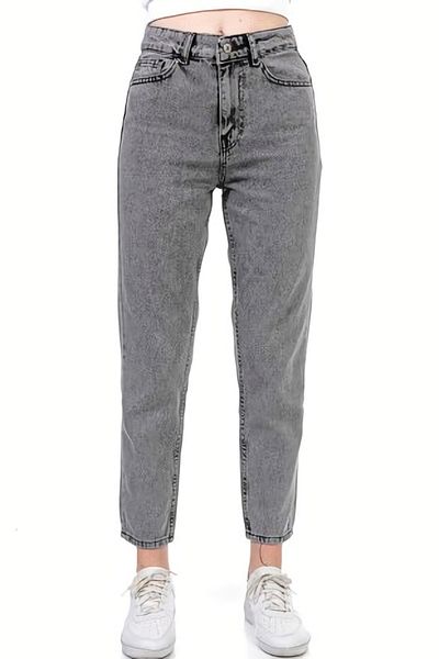 LİMABEL Ψηλόμεση καπνιστό Mom Jeans Lycra Flexible Jeans