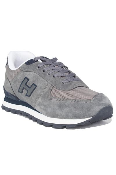 Hammer Jack 10219250   Περού Γκρι Navy Blue Orthopedic Casual Δερμάτινα Ανδρικά Αθλητικά Παπούτσια