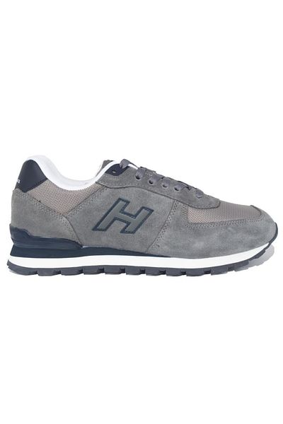Hammer Jack 10219250   Περού Γκρι Navy Blue Orthopedic Casual Δερμάτινα Ανδρικά Αθλητικά Παπούτσια