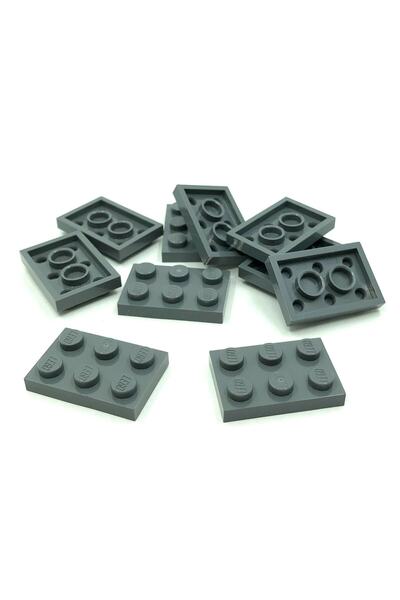 LEGO Moc Custom Aksesuar Creator Plate 2 X 3 Düz Tuğla Koyu Gri 4 Adet Gönder...
