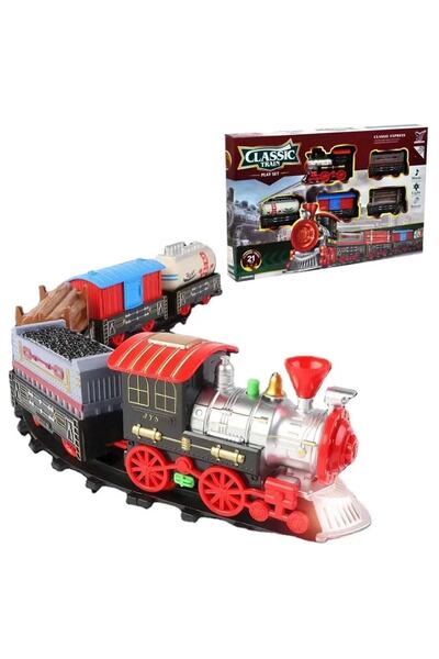 Can İthalat Classic Train Işıklı Sesli Pilli Tren Seti 21 Parça