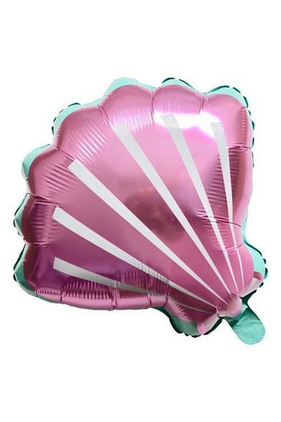 Patladı Gitti Seashell Foil Balloon 52*54 Cm Pink