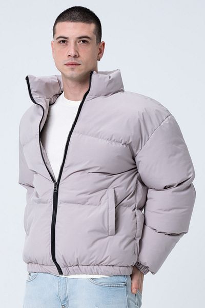 GAREN Unisex Rain Αντιανεμικό Bomber Oversize Παλτό Μπουφάν Αδιάβροχη Πέτρα