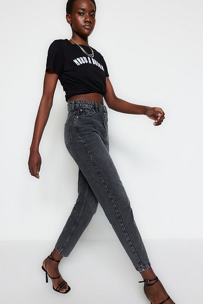 Trendyol Collection Jeans - Grau - Mom