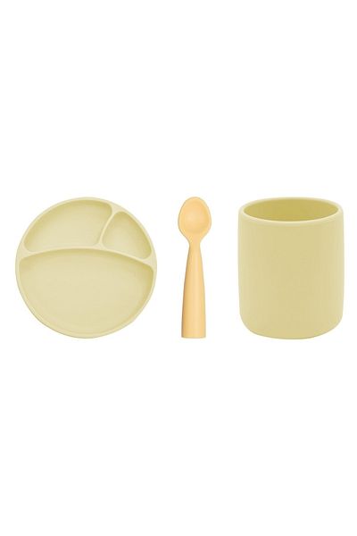 OiOi Portion Plate, Cup and Nam Spoon - Set of 3