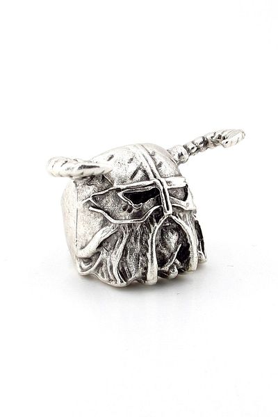 Solfera Viking Warrior Scandinavian With Horn Helmet Brass Men's Ring Rg020