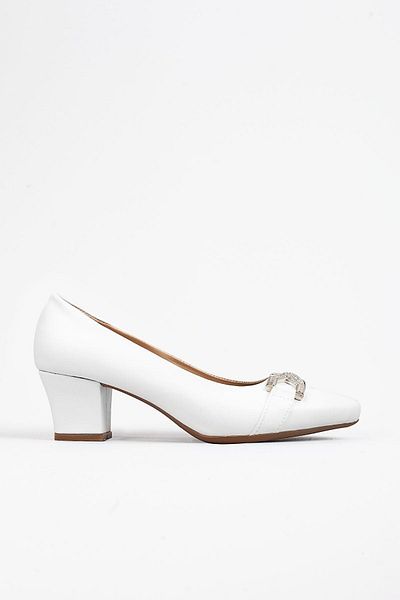 Adım Adım Women's White Classic Heeled Shoes