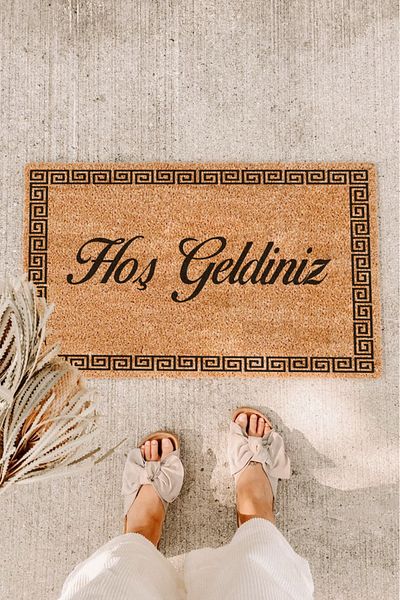 Paspas Yap Welcome Patterned Framed Door Mat
