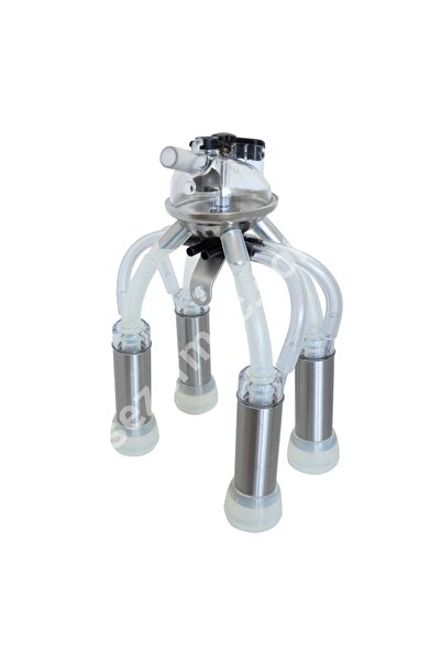 SEZER Sağım Başlığı 350 Cc (komple), (103 Tip Silikon Memelik Lastikli) - Pas...