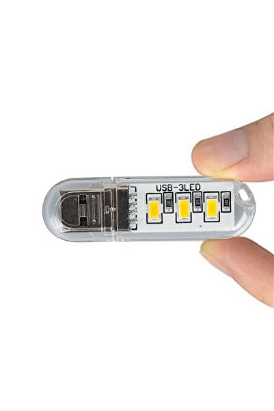 ROBİZ Mini Usb Led Lamba 5730 Smd 3 Led Anahtarlık Portatif Taşınabilir Gece Lambası