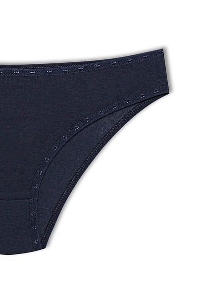 HNX Navy Blue Cotton Heart Rubber Slip Women's Panties