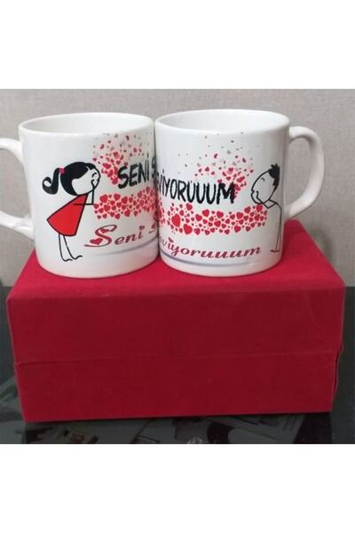 sıradışıhediyem أكواب Love Dear Couple (سيتم إرسال قطعتين)