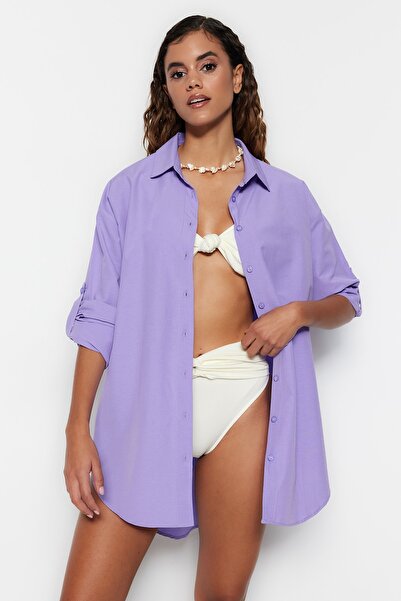 Trendyol Collection Shirt - Purple - Relaxed