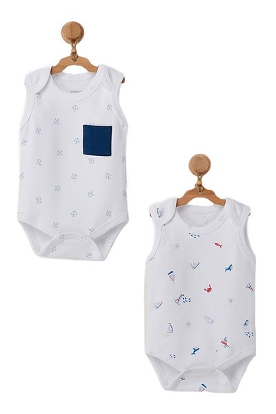 andywawa Baby Boy Sea Themed 2-Piece Badi Set Ac22636