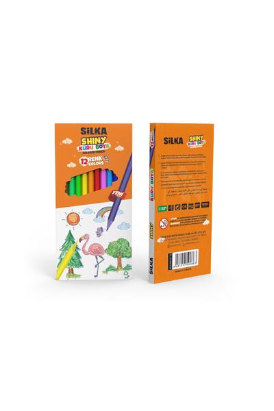 Silka Kuru Boya Shıny Tam Boy 12 Li