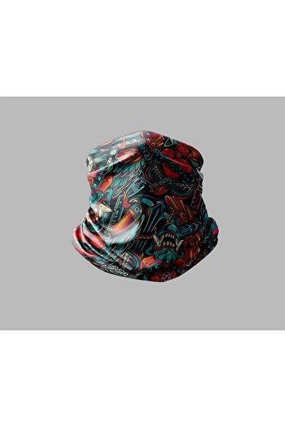 Buffalo Biker Buff Mask Neck Collar Outdoor Neck Collar Unisex Bandana Pack of 5