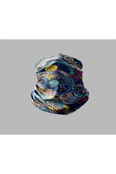 Buffalo Biker Buff Mask Neck Collar Outdoor Neck Collar Unisex Bandana Pack of 5