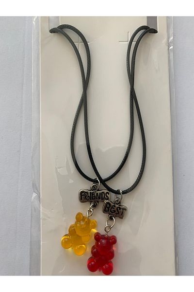 İYİ MODA Best Friends Haribo Jelly Bear Jelly Beans 2-Piece Necklace