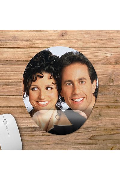 Pixxa نموذج لوحة ماوس دعم المعصم من Seinfeld - 4 بيضاوي