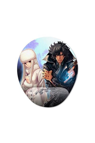 Pixxa نموذج لوحة ماوس Fate / Zero مع مسند للمعصم - بيضاوي واحد