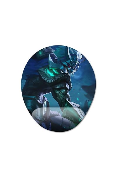 Pixxa Mobile Legends - موديل لوحة ماوس Hanzo مع دعم للمعصم - 2 بيضاوي