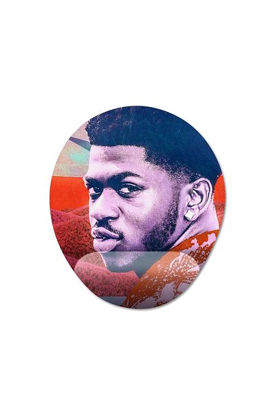 Pixxa لوحة ماوس لدعم المعصم Lil Nas X - 4 بيضاوية