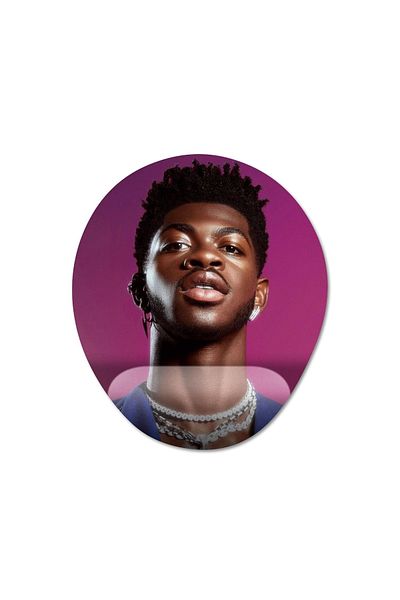 Pixxa نموذج لوحة ماوس Lil Nas X مع مسند للمعصم - 2 بيضاوي