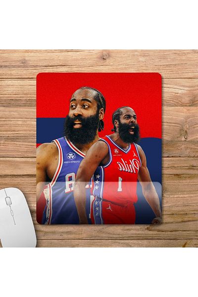 Pixxa جيمس هاردن - فيلادلفيا 76ers - لوحة ماوس بمساعدة المعصم من Nba موديل - 2