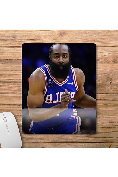 Pixxa جيمس هاردن - فيلادلفيا 76ers - لوحة ماوس بمساعدة المعصم من Nba موديل - 1