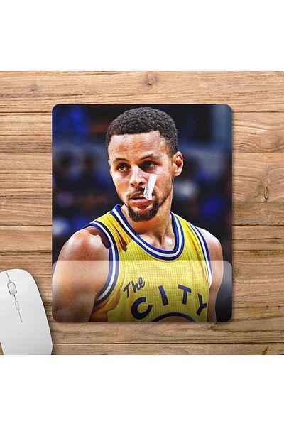 Pixxa ستيفن كاري - ستيف كاري - محارب الدولة الذهبية - لوحة ماوس بمساعدة المعصم من Nba موديل - 7