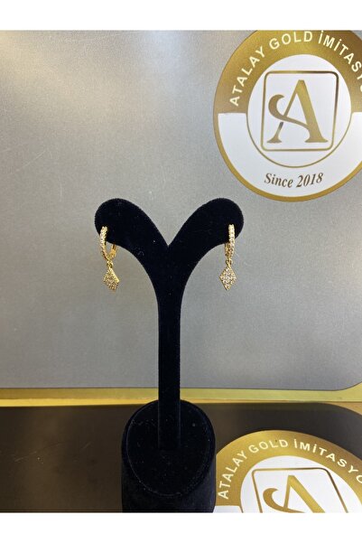 ATALAY GOLD İMİTASYON 22 Ayar Altın Kaplama Zarif Küpe
