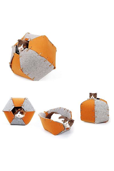 UTKU TASARIM Rolly Cat Tunnel Functional Cat Toy Cat Nest
