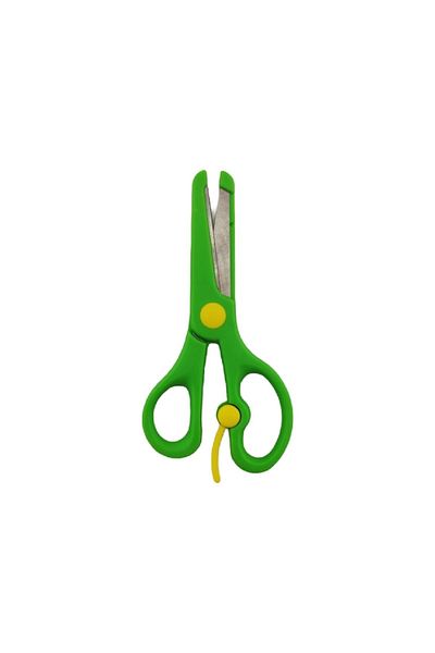 NEWBRENDHOME 24Pcs Plastic Protected Blunt Tip Spring Loaded Children's School Scissors, Preschool and Elementary School
